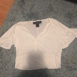 White crop top